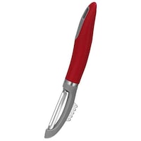 Picture of Pulcon Stainless Steel Peeler, 19.5 x 2.5cm, Red & Grey - Carton of 48