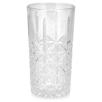 Pulcon 6-Piece Crystal Glass Tumbler, 9oz, Clear - Carton of 12