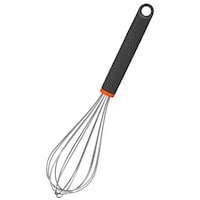 Pulcon Stainless Steel Egg Whisk with Rubber, 27 x 6.5cm, Grey - Carton of 48