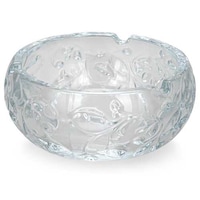 Pulcon Glass Ashtray, Clear, 12.5x12.5x5.7cm - Carton of 24 Pcs