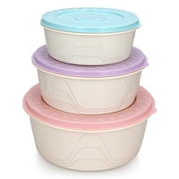 Picture of Pulcon 3-Piece Round Shape Food Container Set - Carton of 36 Sets