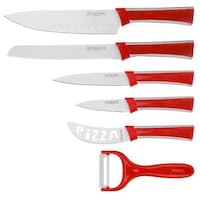 Picture of Pulcon 6-Piece Kitchen Knife Set, Red - Carton of 6