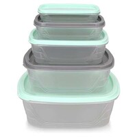 Picture of Pulcon 5-Piece Rectangle Shape Food Container Set - Carton of 36 Sets