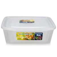 Picture of Pulcon Rectangle Shape Food Container, White, 1.4l - Carton of 192 Sets