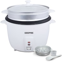 Picture of Geepas Electric Rice Cooker, 2.8L, GRC4327, White