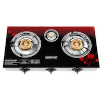 Picture of Geepas 3-Burner Gas with Stainless Steel Frame & Tray