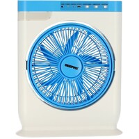 Geepas Rechargeable Box Fan with LED Night Light, 12inch