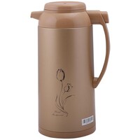 Geepas Hot and Cold Vacuum Flask, Brown, 1.6L