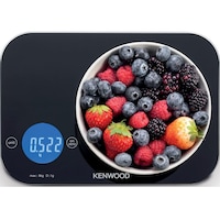 Kenwood Digital Kitchen Scale 5G-8Kg Capacity with 6 Units, Black