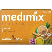 Picture of Medimix Ayurvedic Sandal Bathing Soap, 125g - Box of 24