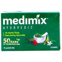 Picture of Medimix 18 Herbal Classic Soap, 75g - Box of 36