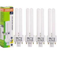 Osram Home Decorative 4 Pin Day Light Cfl Bulb, 13W, Warm White - Pack of 4
