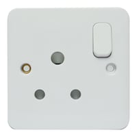 Picture of Schneider Lisse 1 Gang Moulded Socket Outlet, GGBL3090S, 15A, White - Box of 10