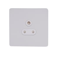 Schneider Electric Ultimate Screwless Flat Plate UnSwitched Socket 1 Gang