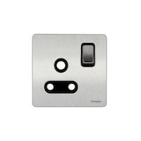 Schneider Electric Switched Socket Ultimate Screwless Flat Plate