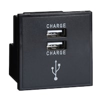 Picture of Schneider Electric USB Charger Lisse Twin Euro Module, 1A, 5V