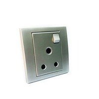 Picture of Schneider Electric Vivace Switch Socket, 15A, Aluminium Silver