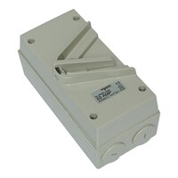Picture of Schneider Kavacha Surface Mount Double Pole Isolating Switch IP66, WHD63, 63A, 440V, Grey