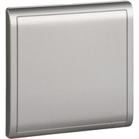 Picture of Schneider Electric 1Gang Blank Plate, Aluminium Silver, E8230X_AS_G1