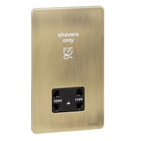 Picture of Schneider Electric Ultimate Screwless Flat Plate Shaver Socket