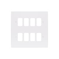 Picture of Schneider Electric Ultimate Moulded Plate Grid System 8 Gangs, White