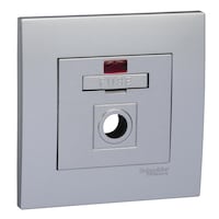 Schneider Electric Fused Connection with Neon, 13A, 250V, Aluminium silver