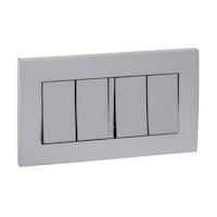 Picture of Schneider Electric Vivace 4Gang 1Way Switch, Aluminium Silver