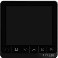Schneider Spacelogic Digital Thermostat Touch Screen, 4P, 240V