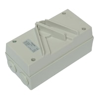 Picture of Schneider Kavacha Surface Mount Double Pole Isolating Switch IP66, WHD35, 35A, 440V, Grey