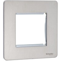 Picture of Schneider Electric Stainless Steel Ultimate Screwless 2 Gangs Flat Plate, GU8460-SS