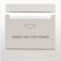 Schneider Electric Hotel Key Card Switch, White, KB31EKT