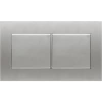Picture of Schneider Electric 2Gang Blank Plate, Aluminium Silver, KBT30_AS