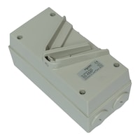 Picture of Schneider Kavacha Surface Mount Double Pole Isolating Switch IP66, WHD55, 55A, 440V, Grey