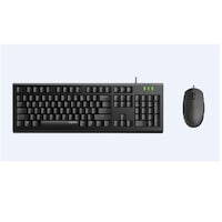 Rapoo X120 Pro Wired Optical Mouse & Spill Resistance Keyboard Combo - Black