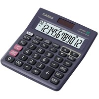 Casio Digital Mini Desktop Calculator, MJ-120DPLUS-BUWDPW, Black