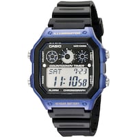 Picture of Casio Resin Band Watch for Men, AE-1300WH-2AV, Black