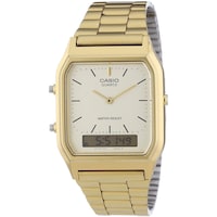 Picture of Casio Stainless Steel Square Dial Mens Wrist Watch, Gold