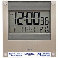 Casio Digital Wall Clock, ID-11S-1DF, Grey