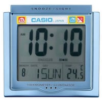 Picture of Casio Digital Table Alarm Clock, DQ-750F-2DF, Blue