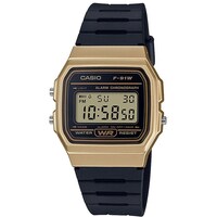 Picture of Casio Casual Digital Display Automatic Watch for Men, F-91WM-9ADF, Black and Gold