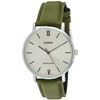 Picture of Casio Green Leather Men's Watch, MTP-VT01L-3BUDF