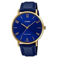 Picture of Casio Men Analog Leather Band Watch, MTP-VT01GL-2B2UDF, Blue