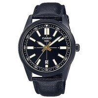 Picture of Casio Men Analog Leather Band Watch, MTP-VD02BL-1EUDF, Black