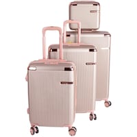Picture of Concept Bags Fashion Trolley with Cosmetic Case, Rose Gold - Set of 4