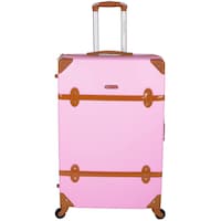 Concept Bags ABS Vintage Design Luggage Case, 28inch, Pink