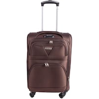 Picture of Concept Bags Suitcase with Spinner Wheels & Lock Set, 20inch, Dark Brown