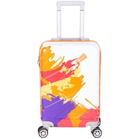 Picture of Echolite Luggage Trolley with Spinner Wheels, 20inch, Orange & White