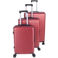 Picture of Hard Shell Luggage Trolley Bag, Maroon - Set of 3