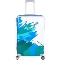 Picture of Echolite Luggage Trolley with Spinner Wheels, 28inch, White & Blue