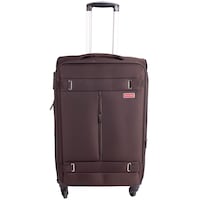 Picture of Saw & See Lightweight Durable Travel Luggage Trolley, 24inch, Dark Brown